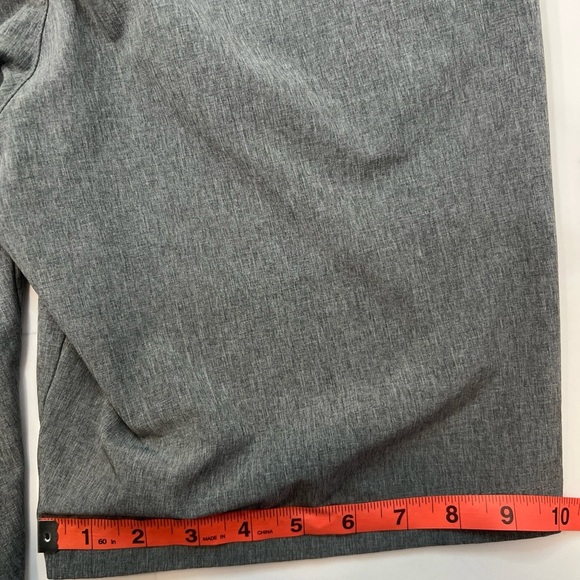 adidas Men's Charcoal Flat Front Shorts - Picture 9 of 9